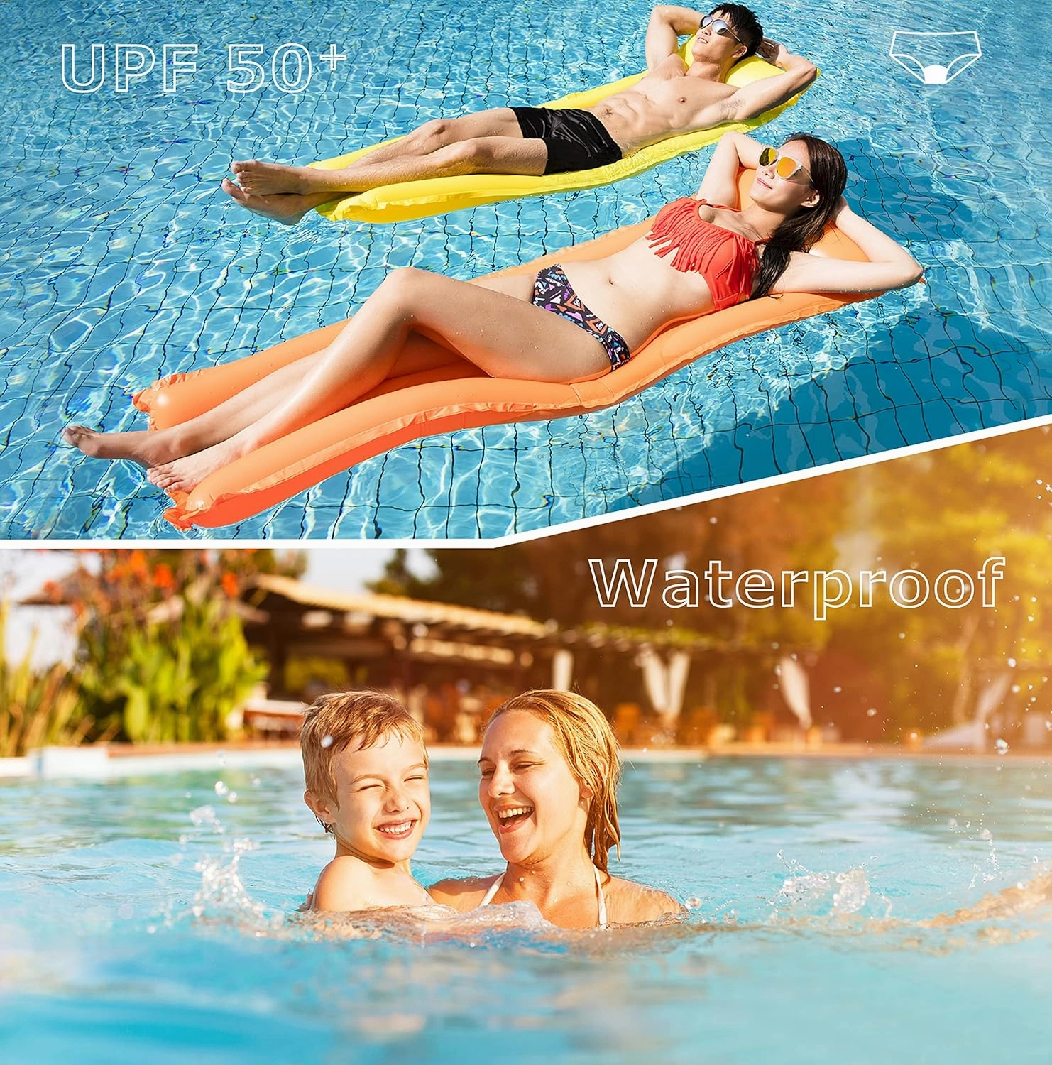 Period Swimwear Leakproof Menstrual Bikini Waterproof Bottom UPF 50  Swim Brief Light Flow - Teens Girls Women
