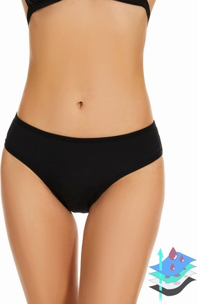 Period Swimwear Leakproof Menstrual Bikini Waterproof Bottom UPF 50  Swim Brief Light Flow - Teens Girls Women