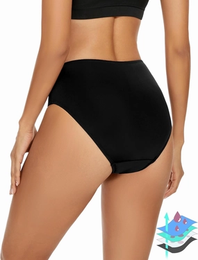 Period Swimwear Leakproof Menstrual Bikini Waterproof Bottom UPF 50  Swim Brief Light Flow - Teens Girls Women
