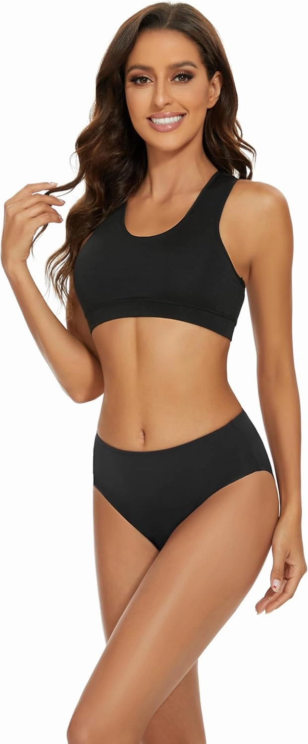 Period Swimwear Leakproof Menstrual Bikini Waterproof Bottom UPF 50  Swim Brief Light Flow - Teens Girls Women