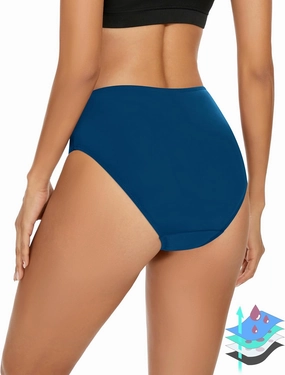 Period Swimwear Leakproof Menstrual Bikini Waterproof Bottom UPF 50  Swim Brief Light Flow - Teens Girls Women