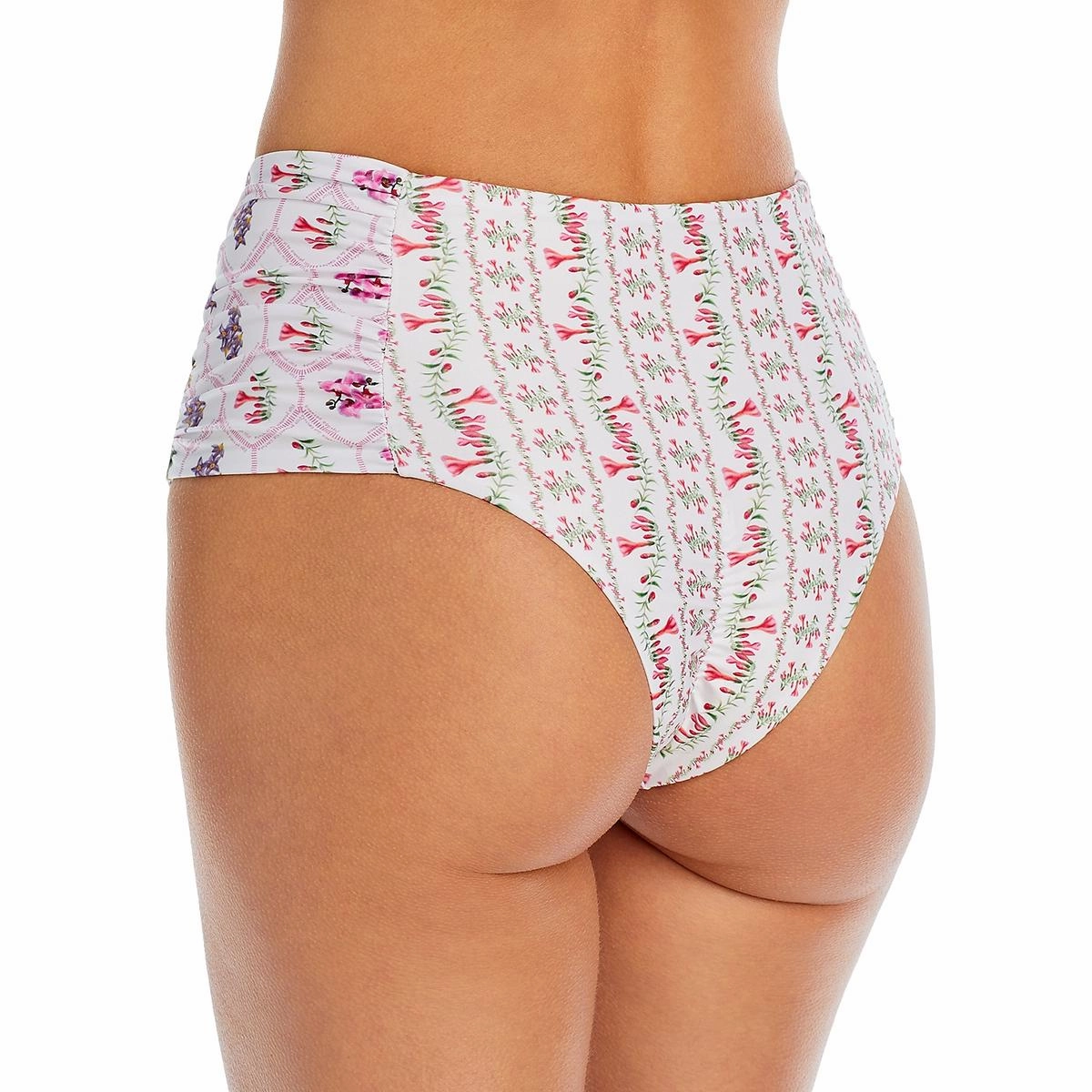 Peruvian Flower Bottom Womens Printed Polyester Swim Bottom Separates