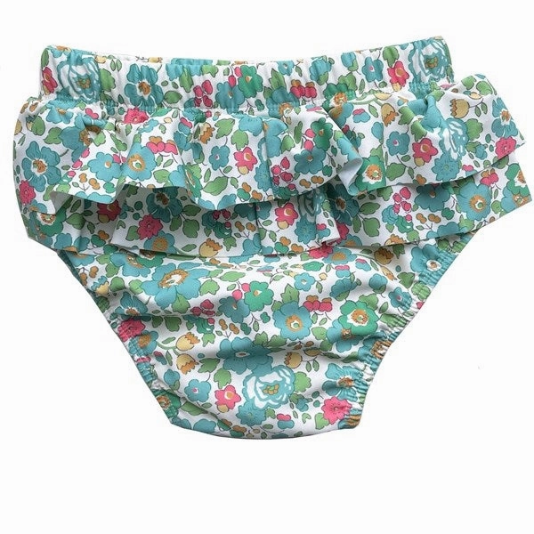 Petit Crabe Betsy D Ida Baby Swim Nappies Liberty fabric