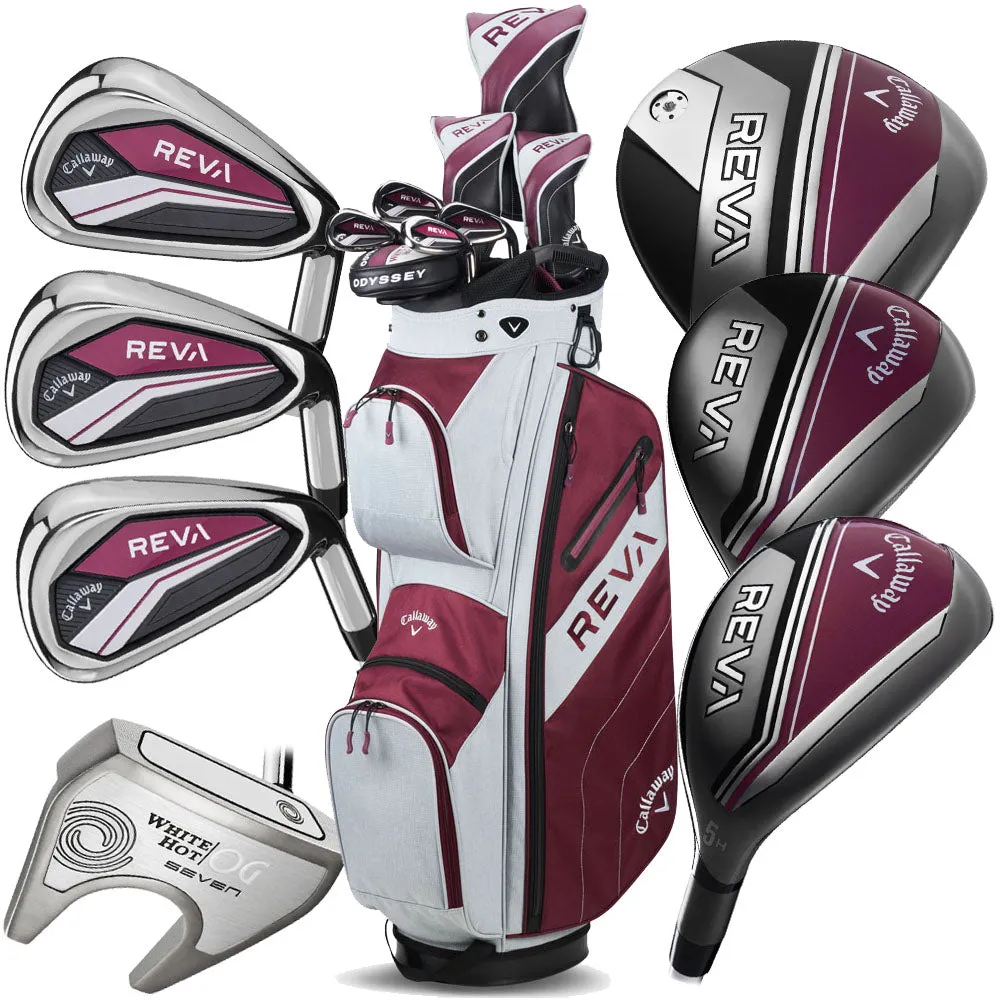 Pick of the Season Callaway REVA 8-Piece Cart Bag Package Set Ladies - Eggplant Todays Pick, Backyard golf setup, Golf grip tape