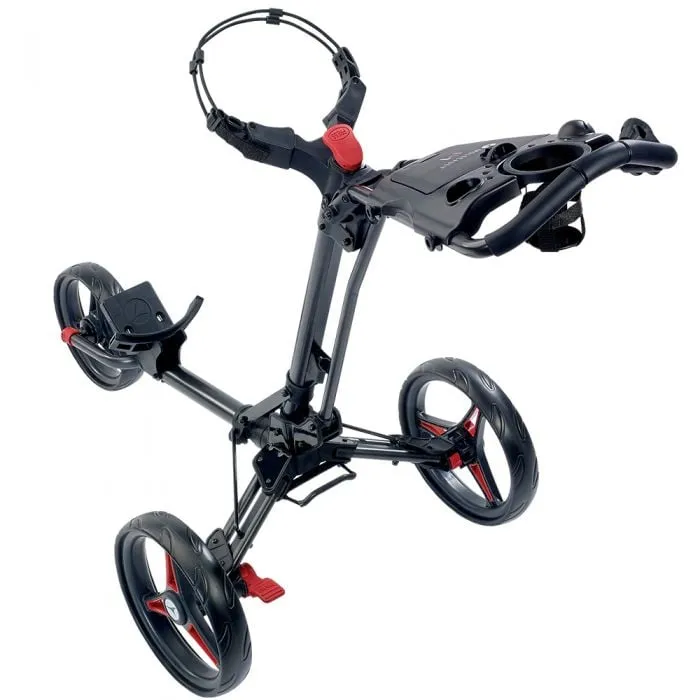 Pick of the Season Motocaddy P1 3-Wheel Push Trolley - Black/Red Great Value, Lightweight golf bag