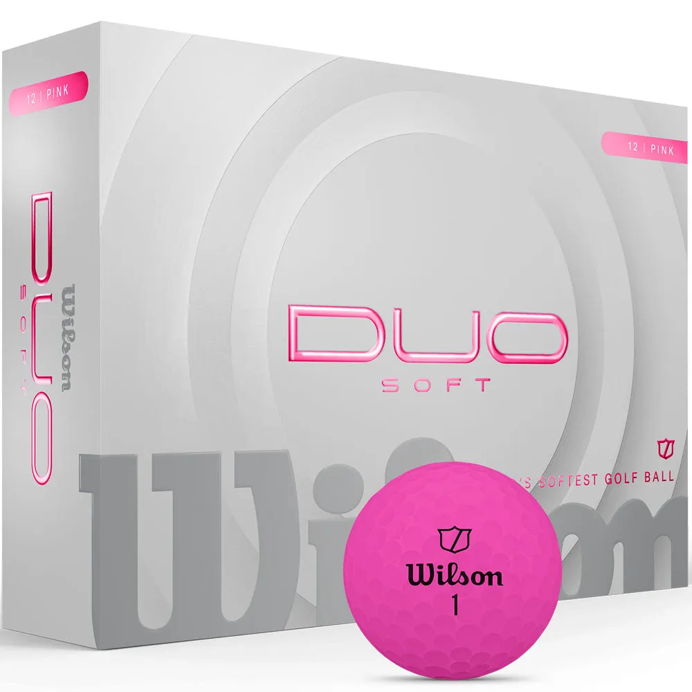 Pick of the Season Wilson Staff Duo Soft Golf Balls - Pink - 12 Pack Editors Choice, Cheap golf equipment