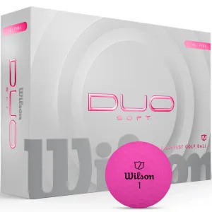 Pick of the Season Wilson Staff Duo Soft Golf Balls - Pink - 12 Pack Editors Choice, Cheap golf equipment