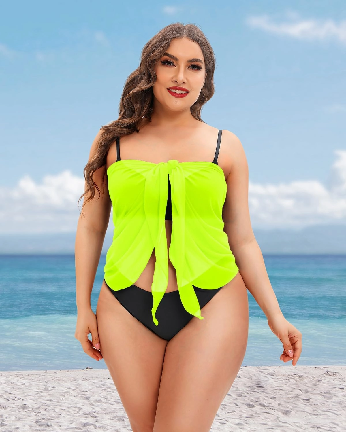 Pinup Fashion Plus Size Swimsuit Cover Ups Women Sarong Wraps Chiffon Beach Sheer Pareo