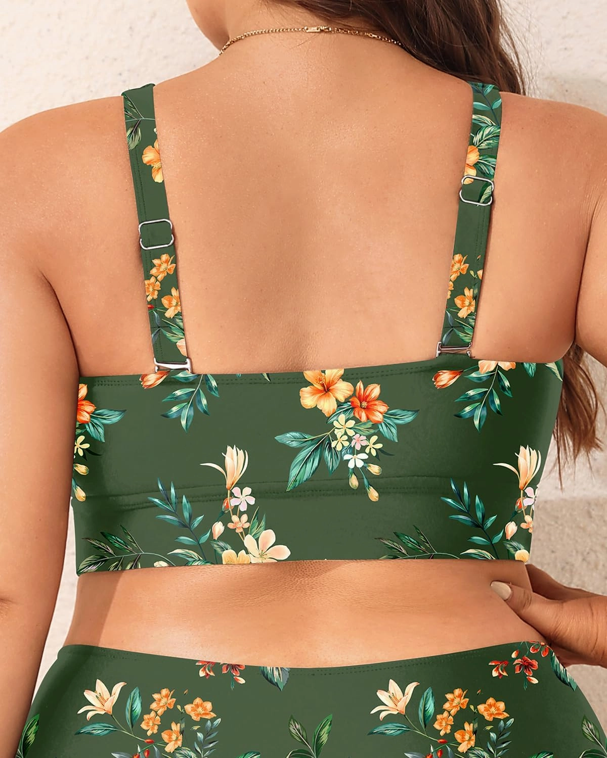 Plus Size Bikini Top Only - Women Swim Bra Lace Up Swimsuit Top V Neck Bathing Suit Tops for Large Bust Swimwear 2025