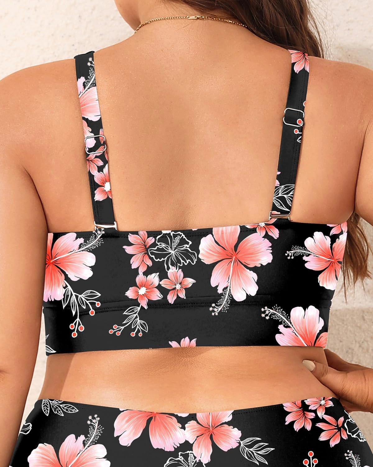 Plus Size Bikini Top Only - Women Swim Bra Lace Up Swimsuit Top V Neck Bathing Suit Tops for Large Bust Swimwear 2025