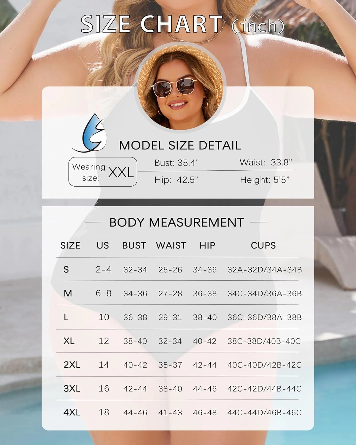 Plus Size Tankini Swimsuit for Women Tummy Control Two Piece Full Coverage Bathing Suit High Waisted Bikini