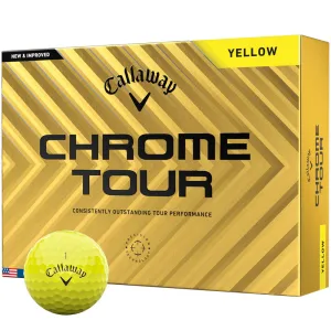 Popular Choice Callaway Chrome Tour Golf Balls - Yellow - 12 Pack Worth the Hype, Golf shoes for plantar fasciitis, Forged vs cast irons, Custom golf head covers