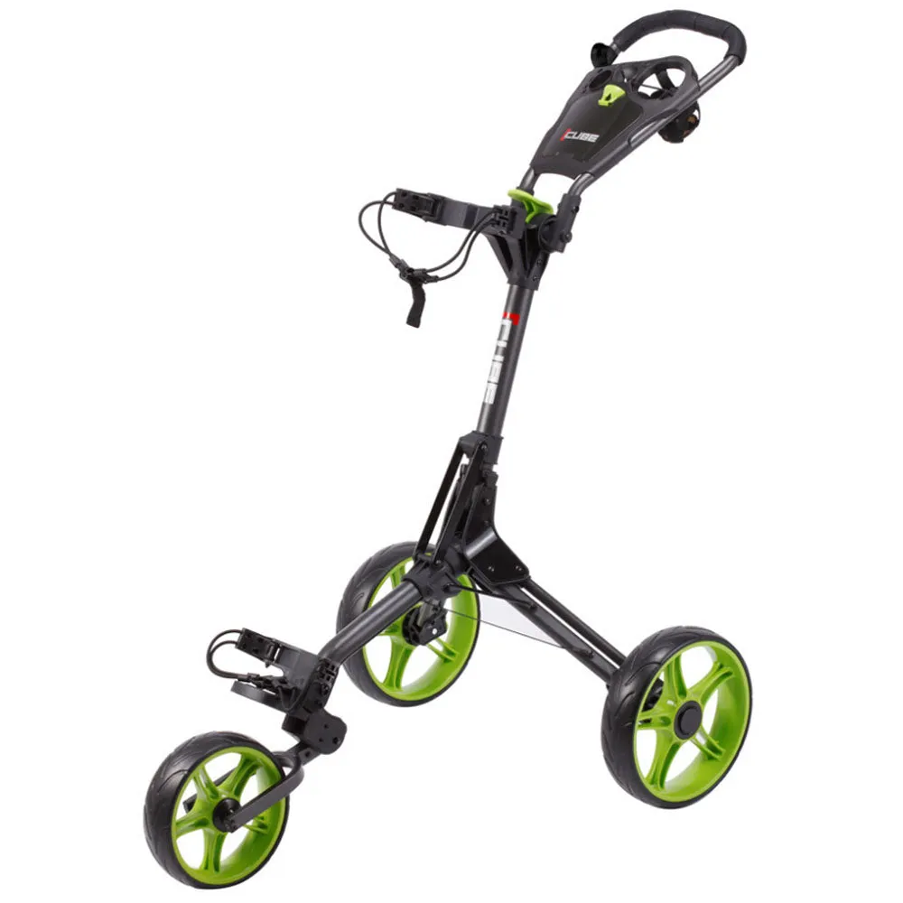 Popular Choice Cube 3 3-Wheel Push Trolley - Charcoal/Lime Hot Right Now, Team golf uniforms, Golf ball retriever