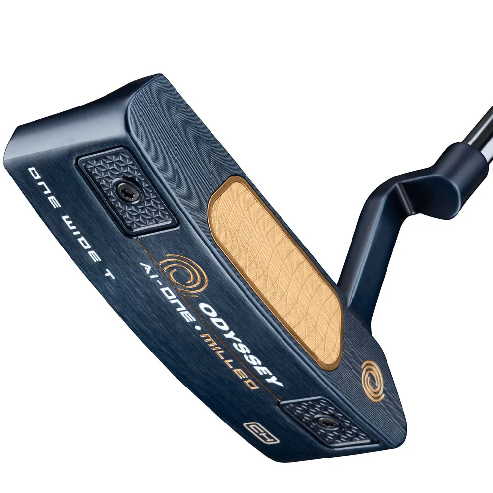 Odyssey Ai-One Milled Cruiser Putter - One Wide T, Golf GPS watch, Golf stand bag, Recycled golf balls