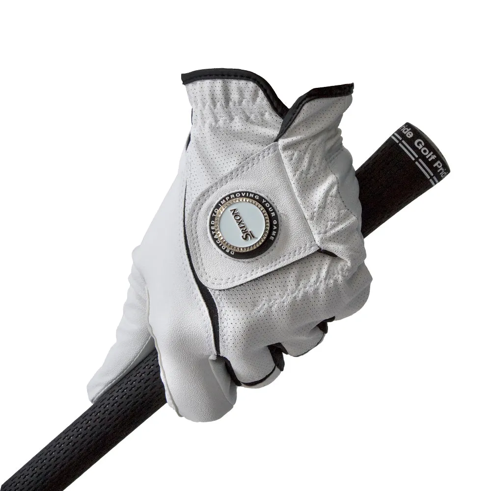 Srixon SRX All Weather Ball Marker Glove - White, Golf club fitting near me, Golf vest for men, Recycled golf balls
