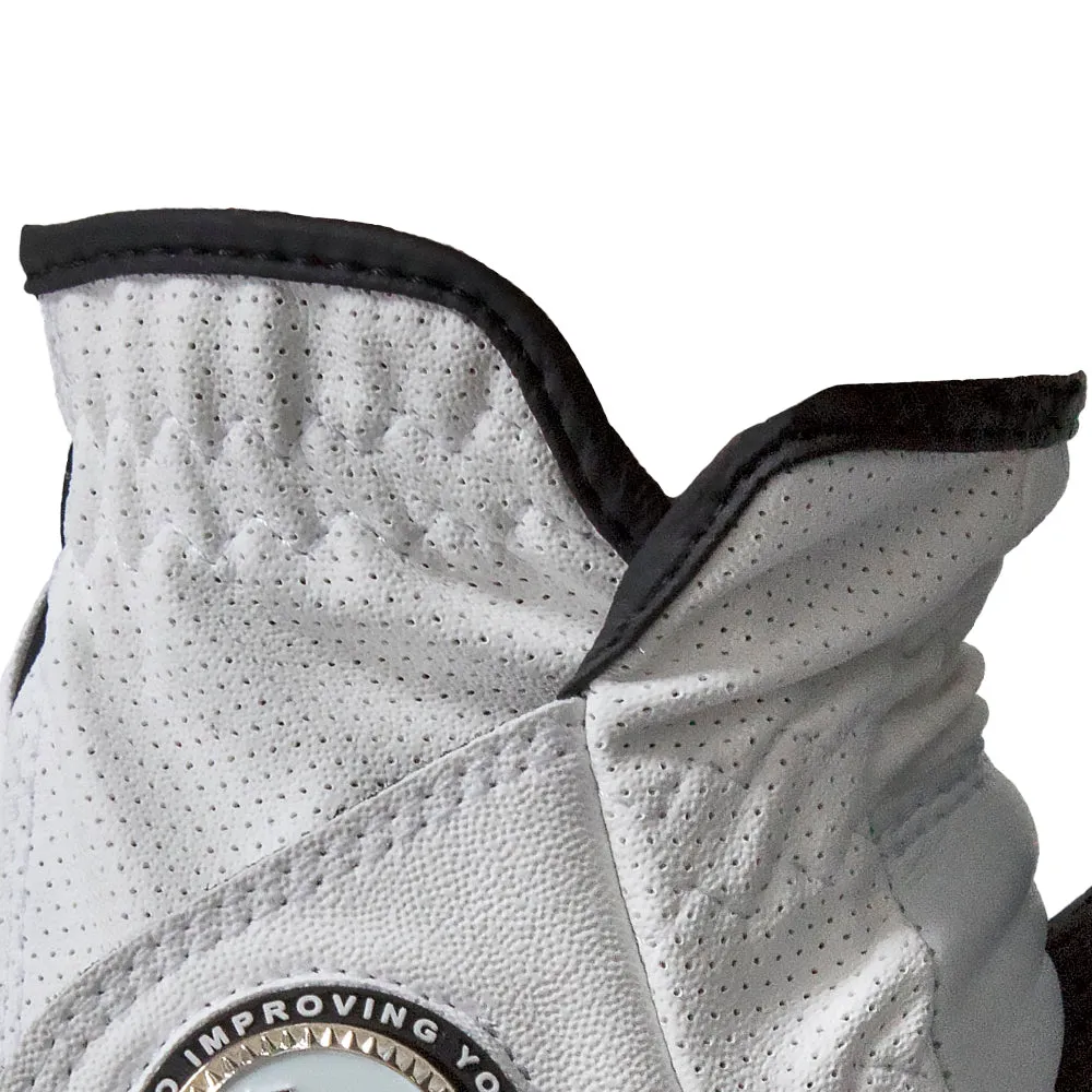 Srixon SRX All Weather Ball Marker Glove - White, Men's golf polo shirts, Affordable golf clubs, Luxury golf accessories