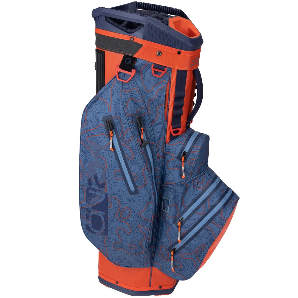 Sun Mountain H2NO Adventure Waterproof Cart Bag - Tango/Dust, Golf hybrid club, TaylorMade golf clubs, Golf bag cooler pocket