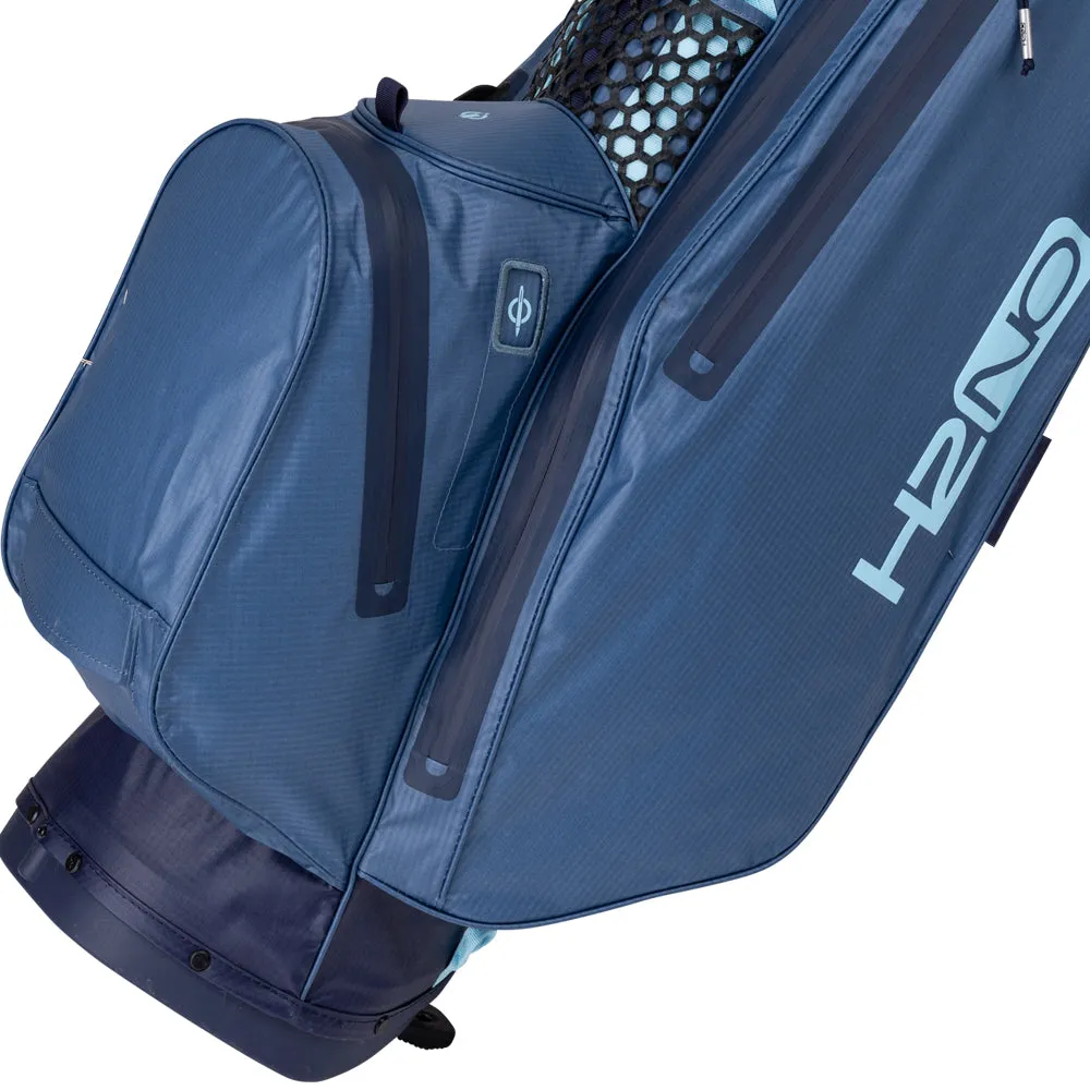 Sun Mountain H2NO Lite 4-Way Waterproof Stand Bag - Navy/Dusk/Breeze, Compression golf socks, SPF 50 golf shirts