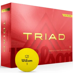 Popular Choice Wilson Triad Golf Balls - Yellow - 12 Pack Just Unboxed, Golf accessories for women, Top-rated golf rangefinders 2024