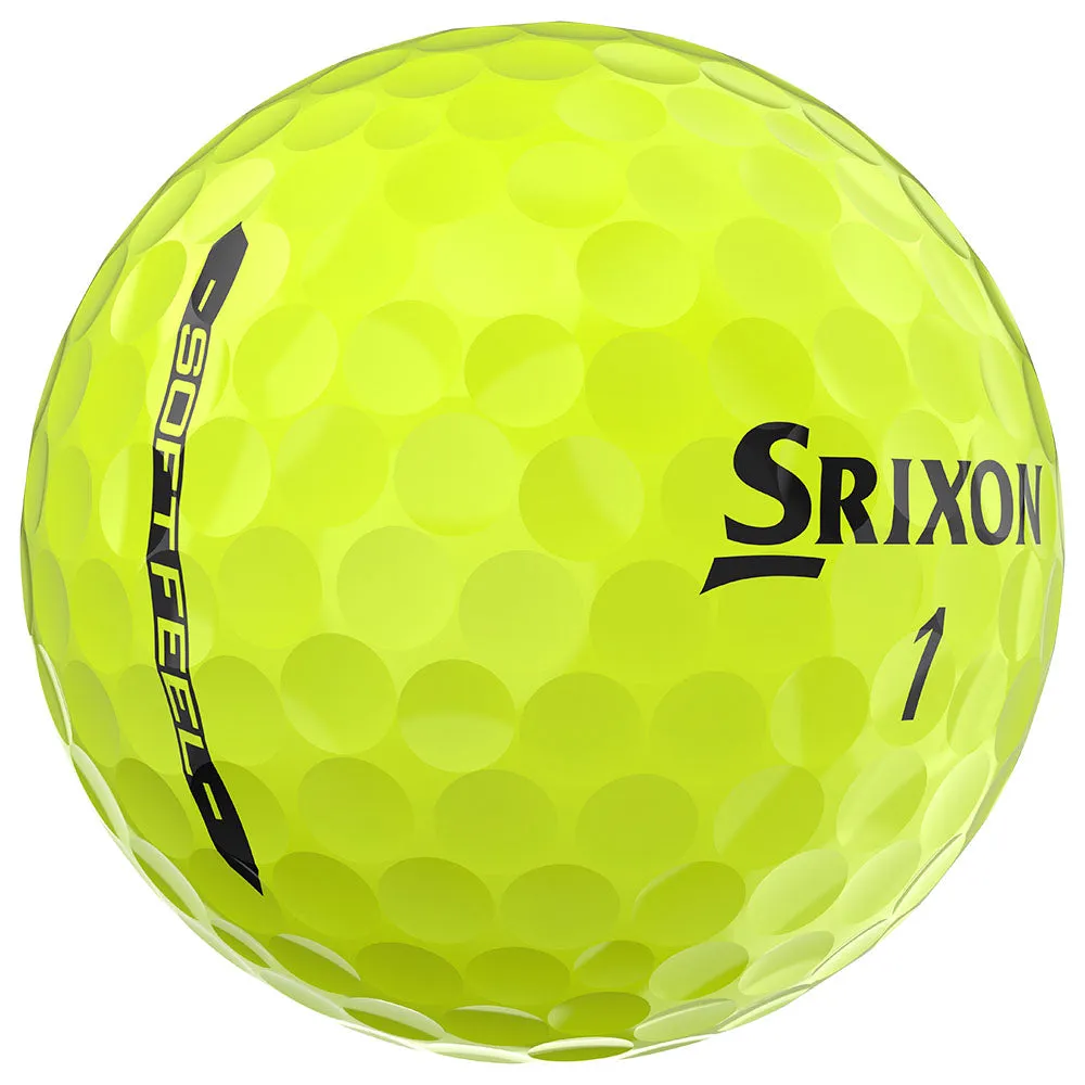 Srixon Soft Feel Golf Balls - Yellow - 12 Pack, Biodegradable golf balls