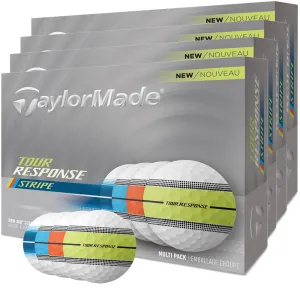 Power Up Your Day TaylorMade Tour Response Stripe Balls - 4 for 3 - Neon Multi Editor's Choice, Golf scorecard holder