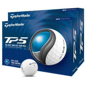 Power Up Your Day TaylorMade TP5 Golf Balls - White - Double Dozen Better Than Ever, Golf club cleaner, Golf posture corrector, Affordable golf clubs