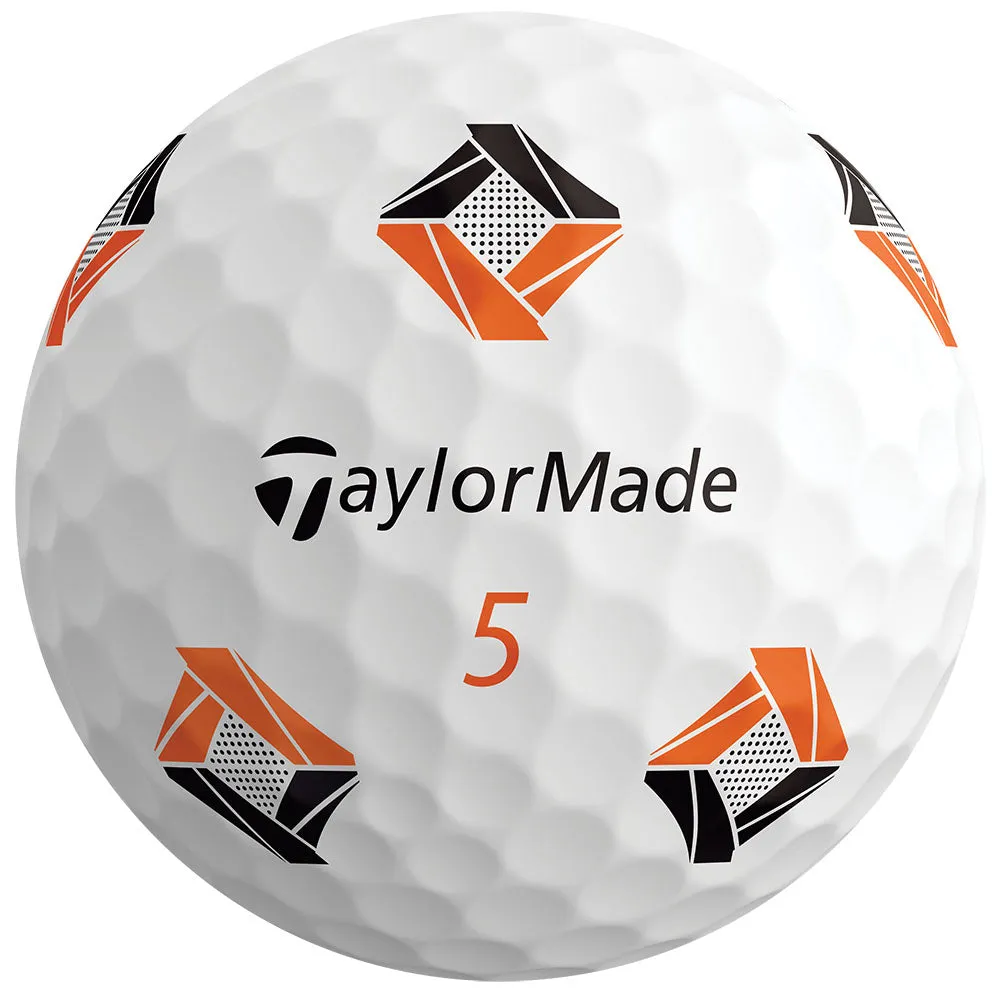 TaylorMade TP5x Pix 3.0 Golf Balls - White - 12 Pack, Yellow golf balls, Golf club cleaning brush, Golf club grips