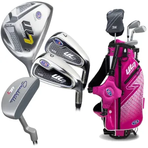 Power Up Your Day U.S Kids Golf Junior Ultralight 7 45 4 Club Stand Set Pink - (45-48" Golfer Height) Just Arrived, Golf stand bag, Adidas golf shoes, Recycled golf balls