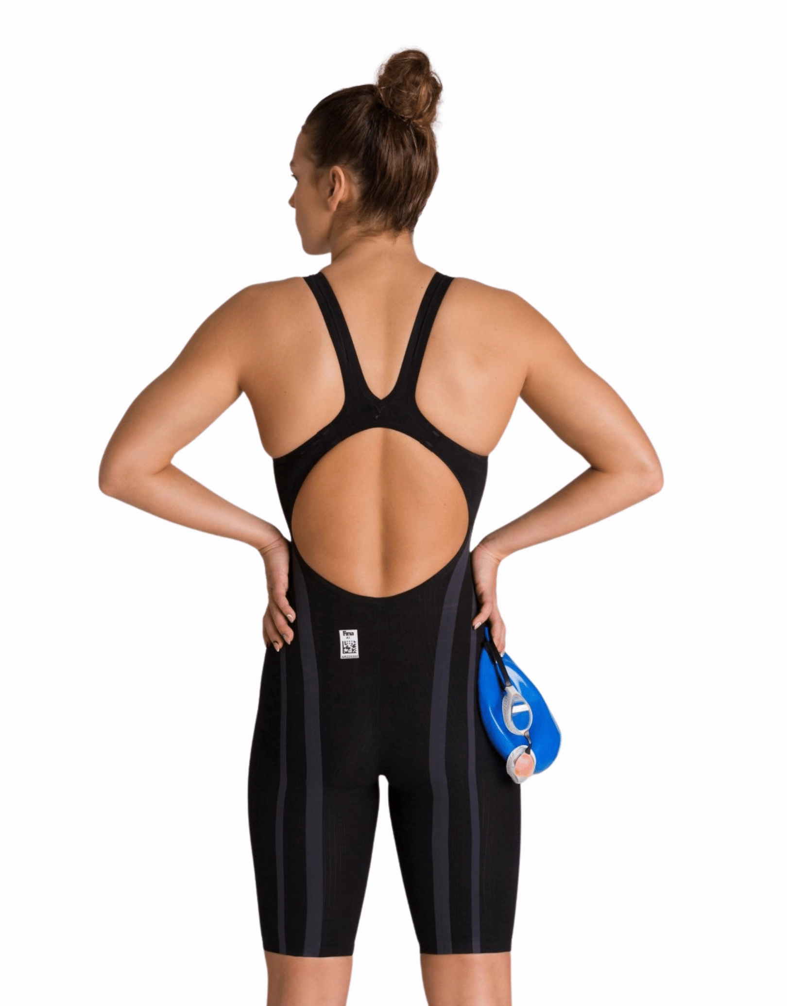 Powerskin Carbon Core FX Kneeskin Open Back - Black/Gold