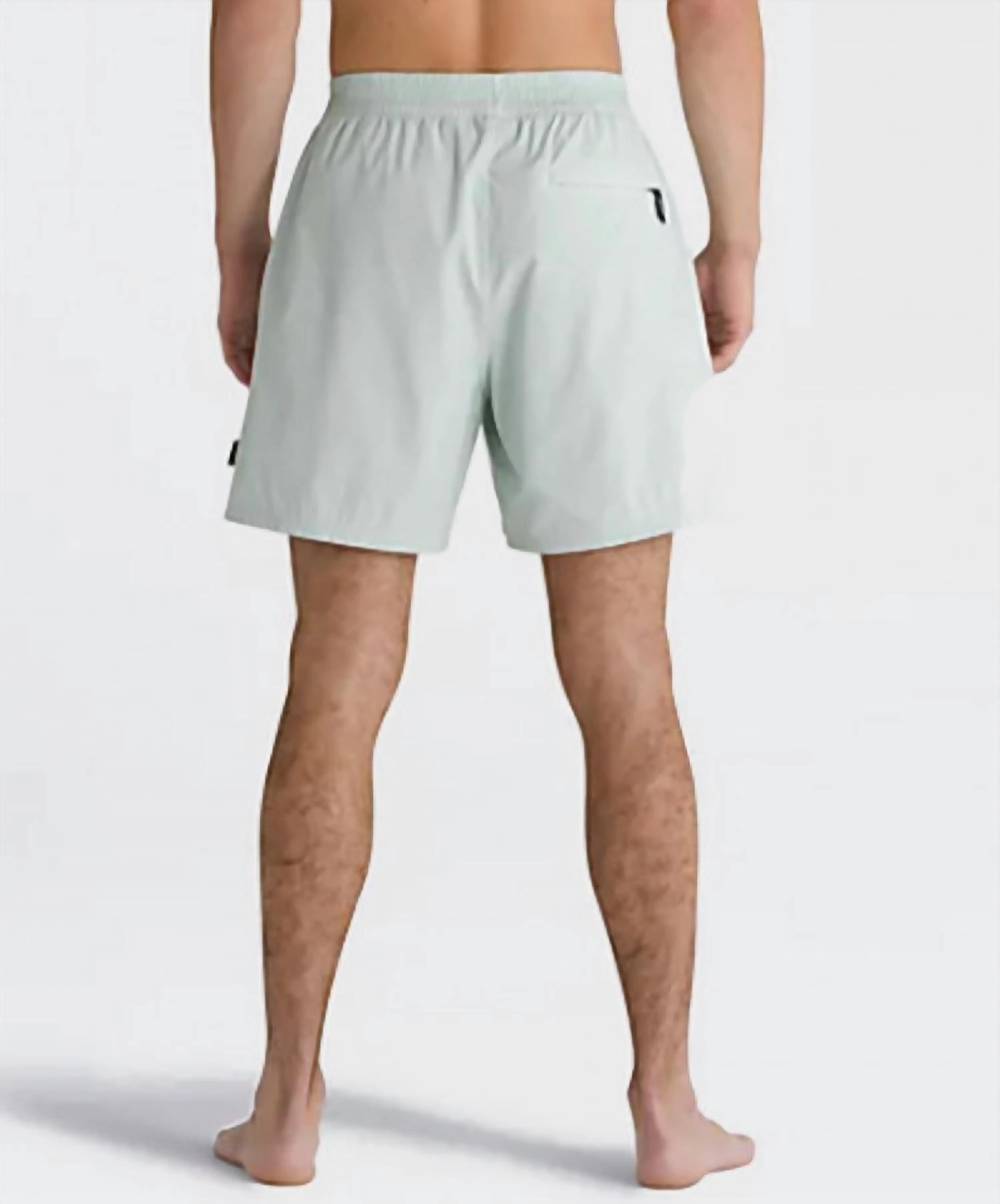 Primary Solid Elastic Boardshorts In Pale Aqua