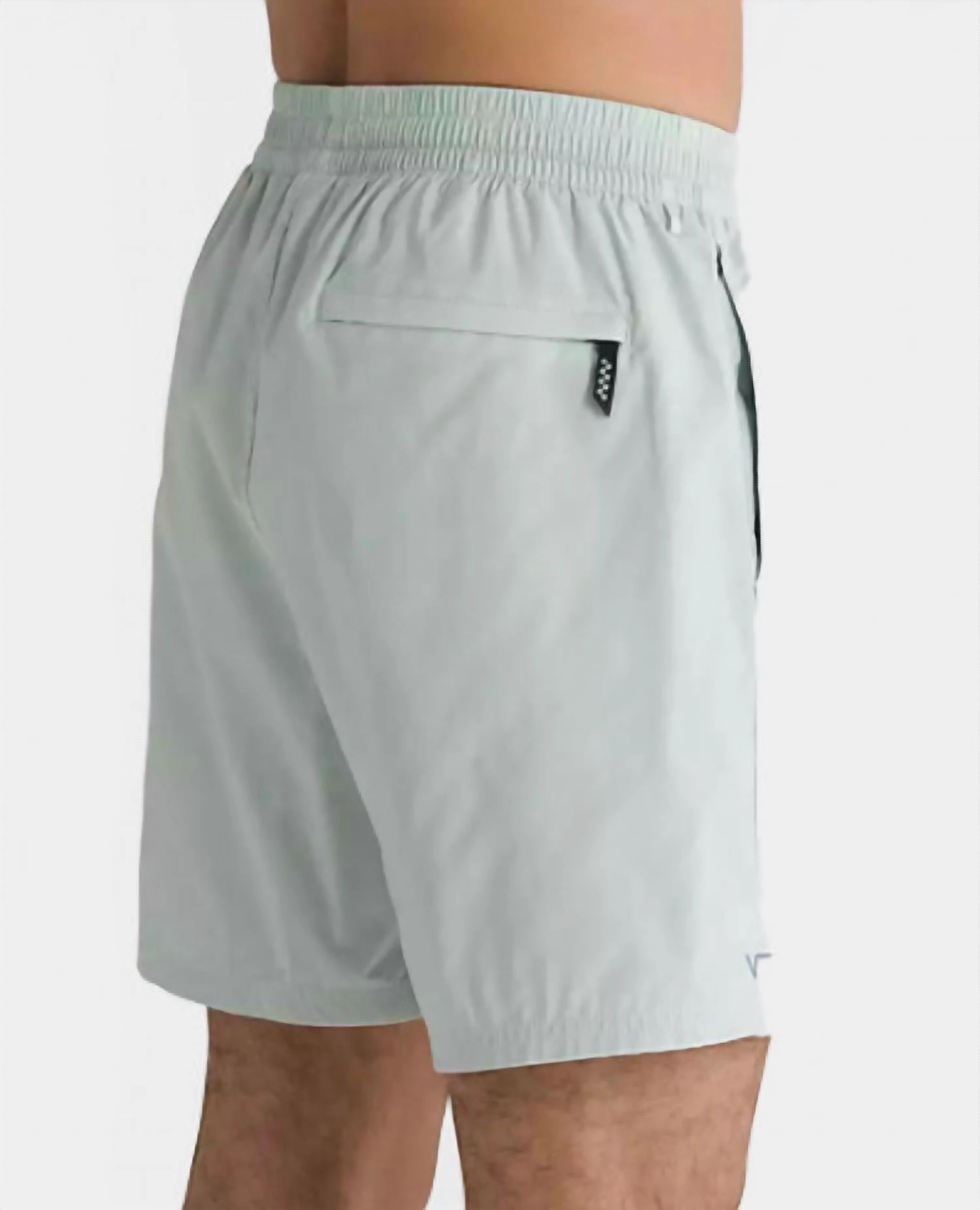 Primary Solid Elastic Boardshorts In Pale Aqua