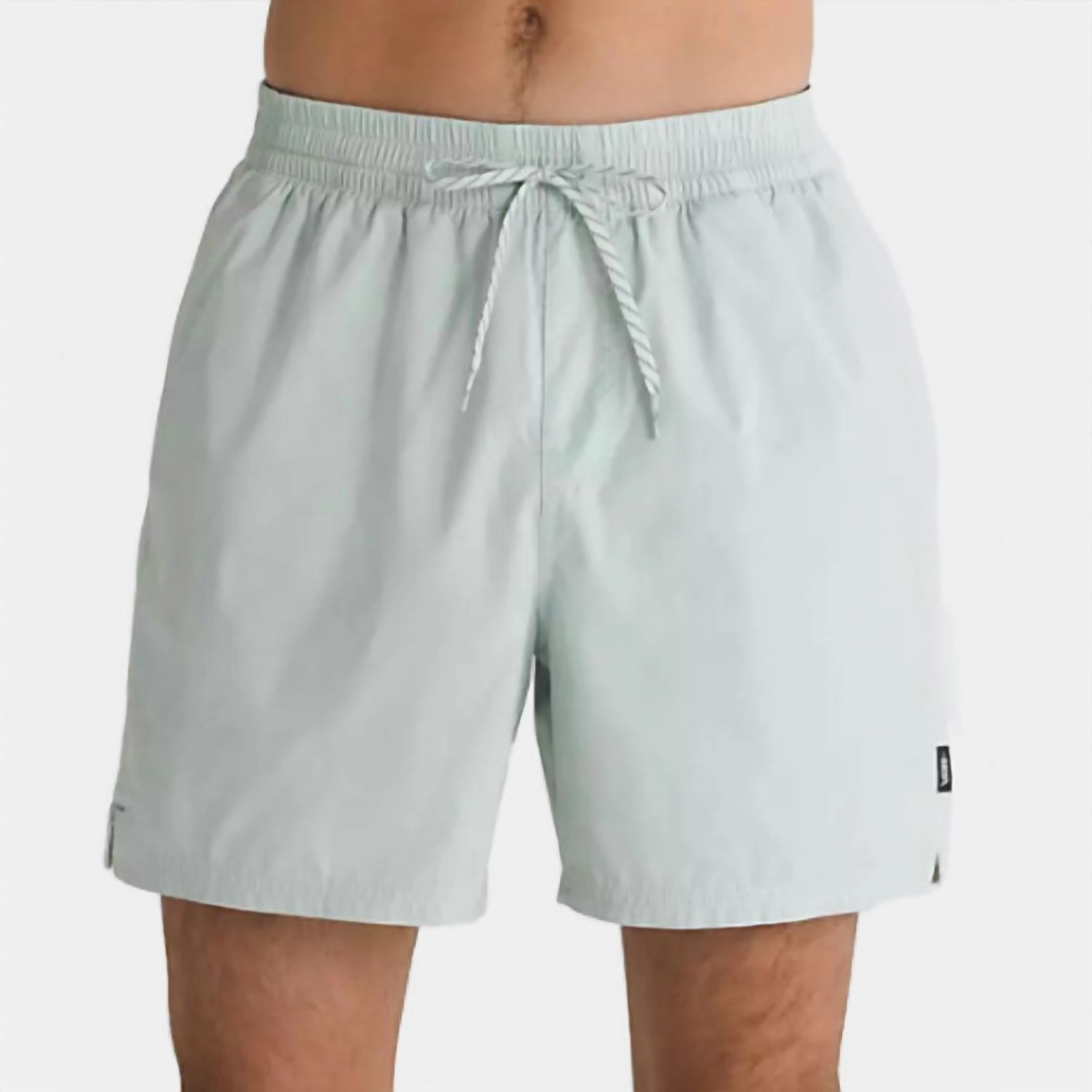 Primary Solid Elastic Boardshorts In Pale Aqua