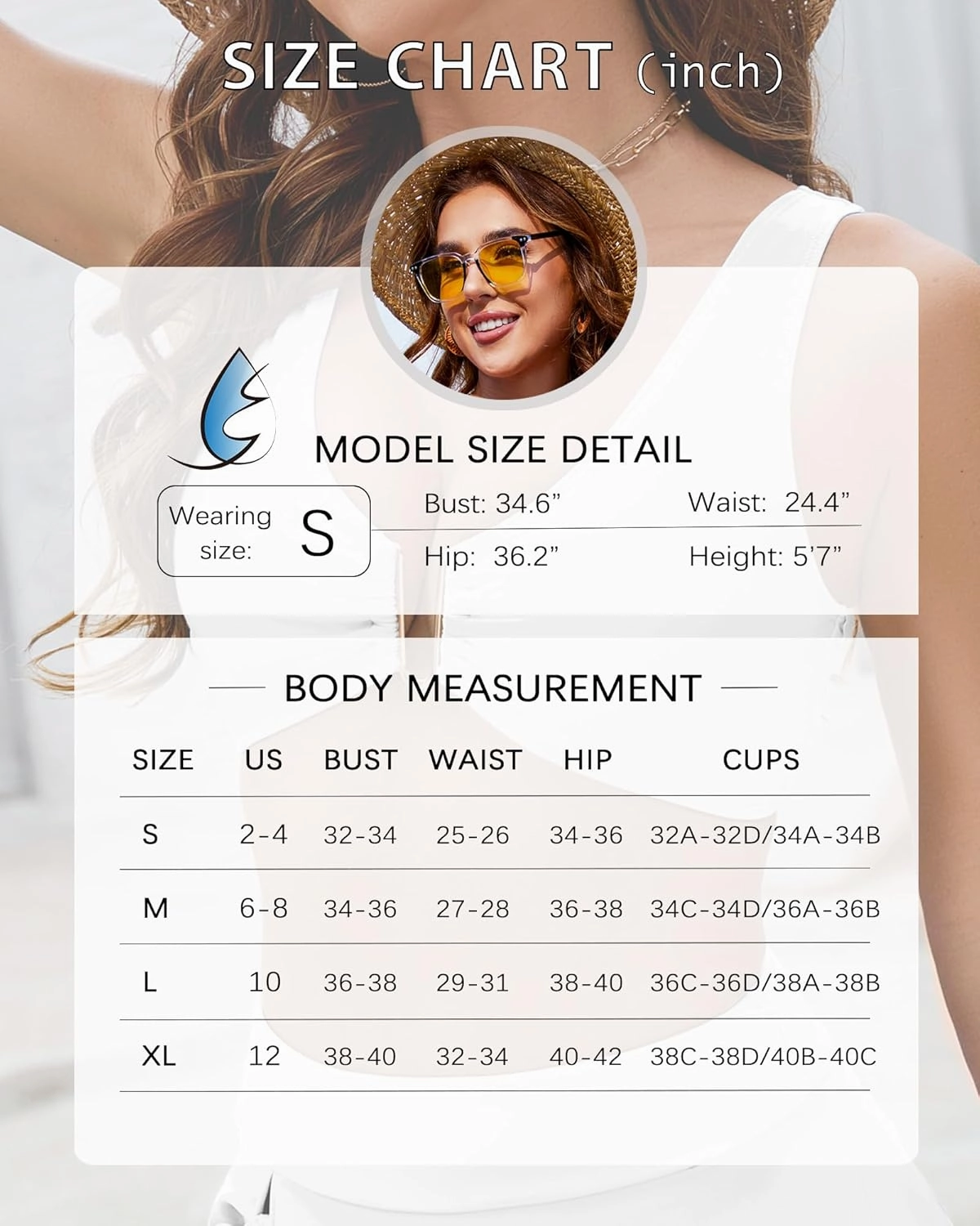 Push Up Bikini Top for Women U Wired Wide Straps Swimsuit Tops Scoop Neck Padded Lace Up Back Bathing Suit Top Only