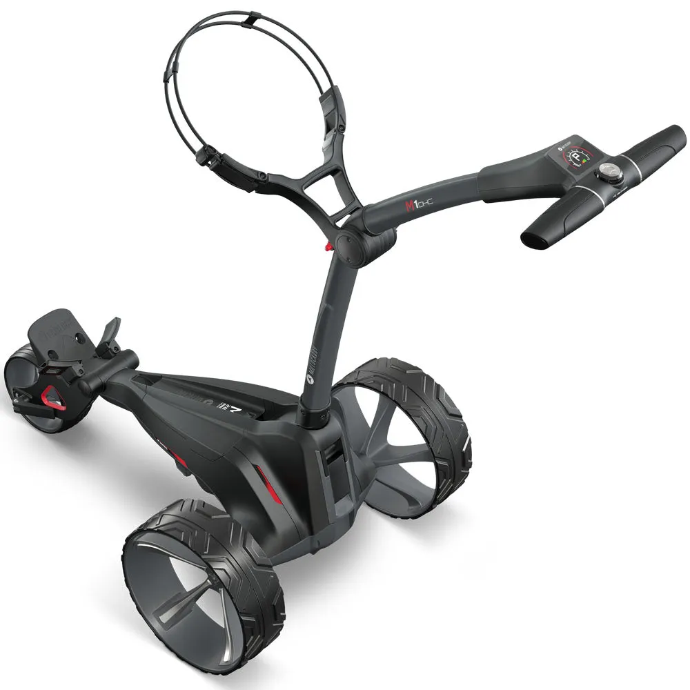 Motocaddy M1 DHC Electric Golf Trolley - Graphite, Golf gear for seniors, Golf elbow brace
