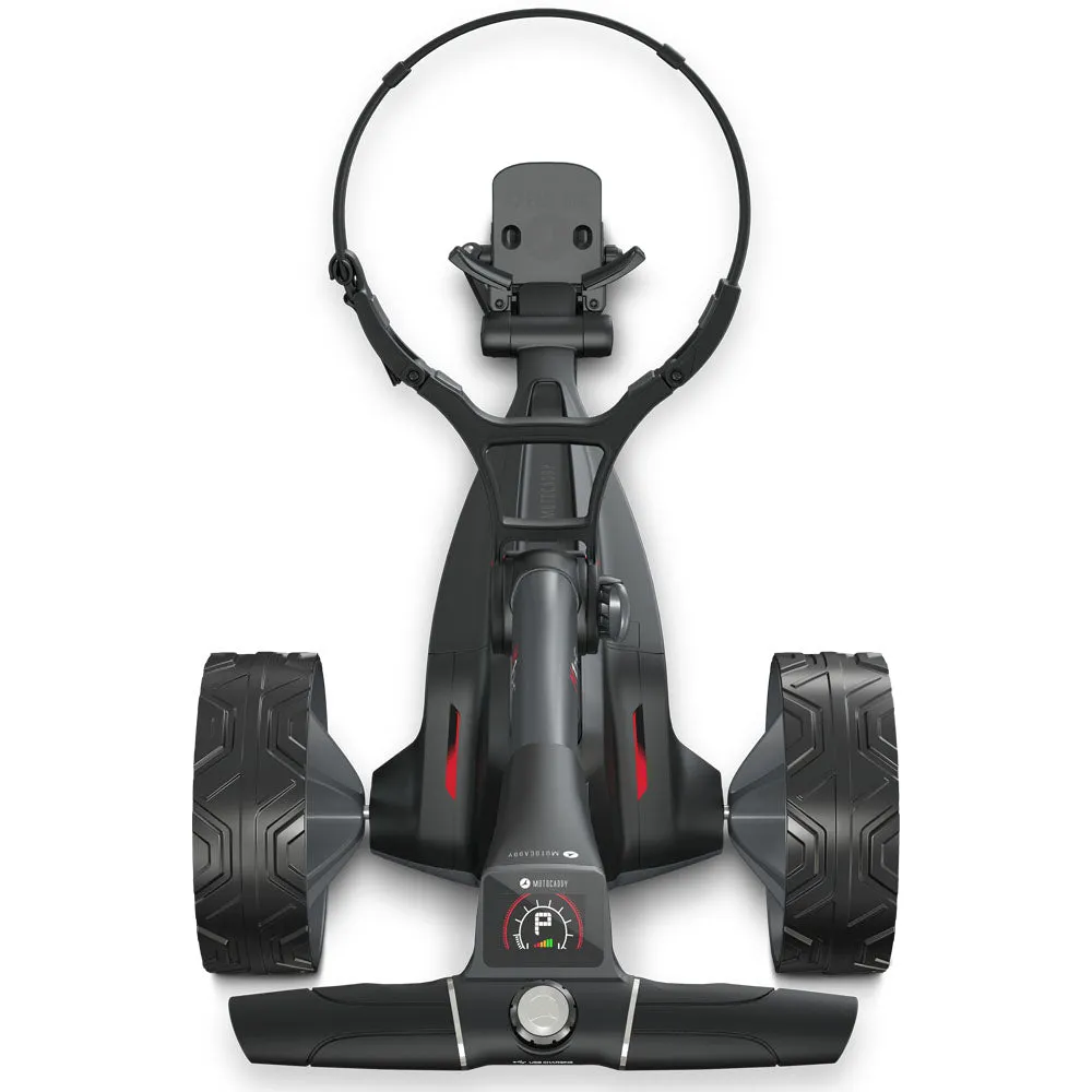 Motocaddy M1 DHC Electric Golf Trolley - Graphite, Golf club grips