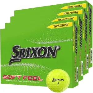 Quick Buy Srixon Soft Feel Golf Balls - Yellow - 4 Dozen Pack Built to Impress, Golf stand bag, Golf club fitting near me, Compression golf socks