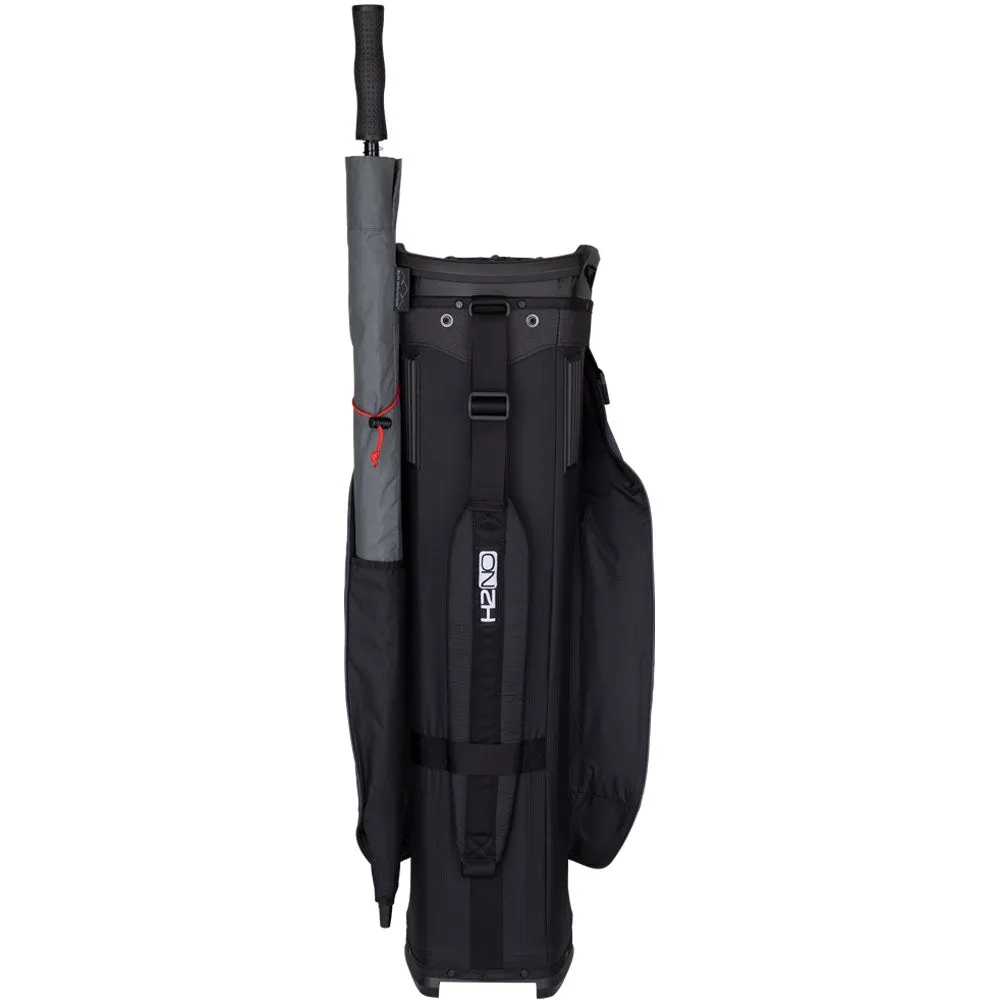 Sun Mountain H2NO Lite Waterproof Cart Bag - Black/Steel/Red, Left-handed golf putters
