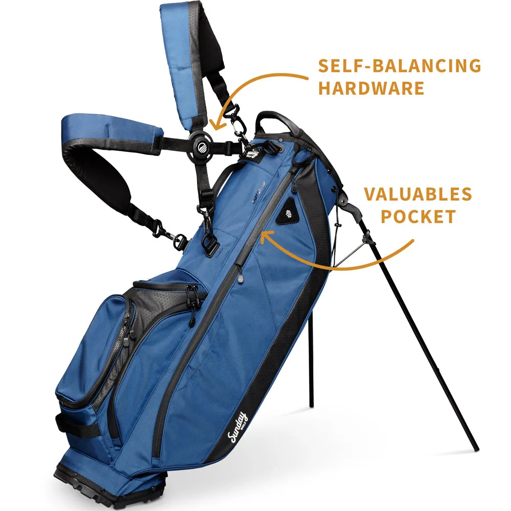Sunday Golf Ryder '23 Stand Bag  - Navy Blue, Golf accessories for beginners, Golf shaft puller tool, Team golf uniforms