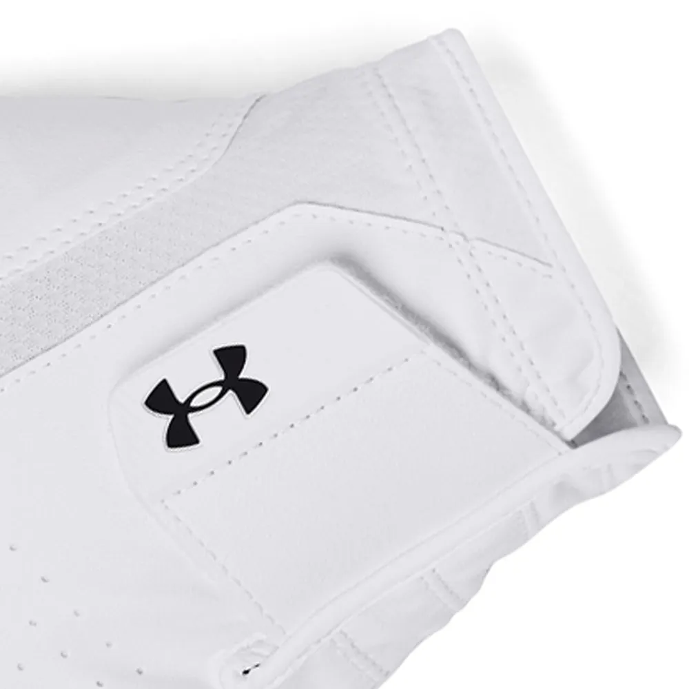 Under Armour Iso-Chill Leather Golf Glove - White/Black - 3-Pack, Portable golf net