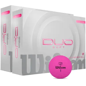 Quick Buy Wilson Staff Duo Soft Golf Balls - Pink - Double Dozen Made for You, Golf launch monitor
