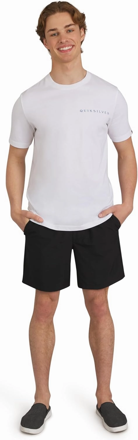 Quiksilver Men's Regular Fit Stretch Waist Water Friendly Active Hybrid Shorts (S-XXL)