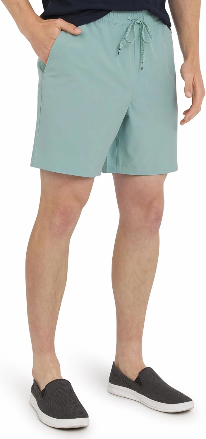 Quiksilver Men's Regular Fit Stretch Waist Water Friendly Active Hybrid Shorts (S-XXL)