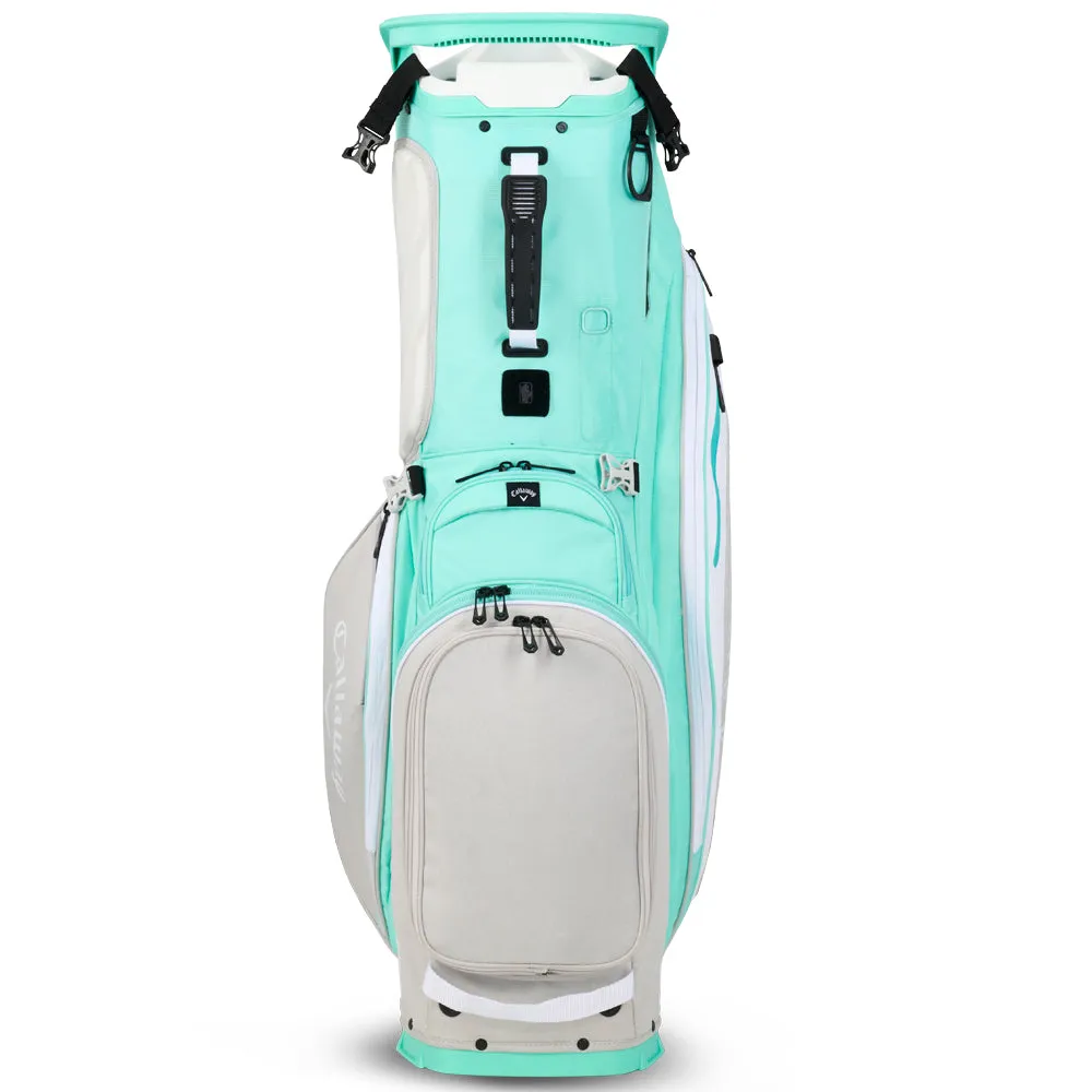 Callaway Fairway 14 Stand Bag - Aqua/White/Silver Heather, Golf belt with ball marker, Golf tournament prizes, Rain golf gloves
