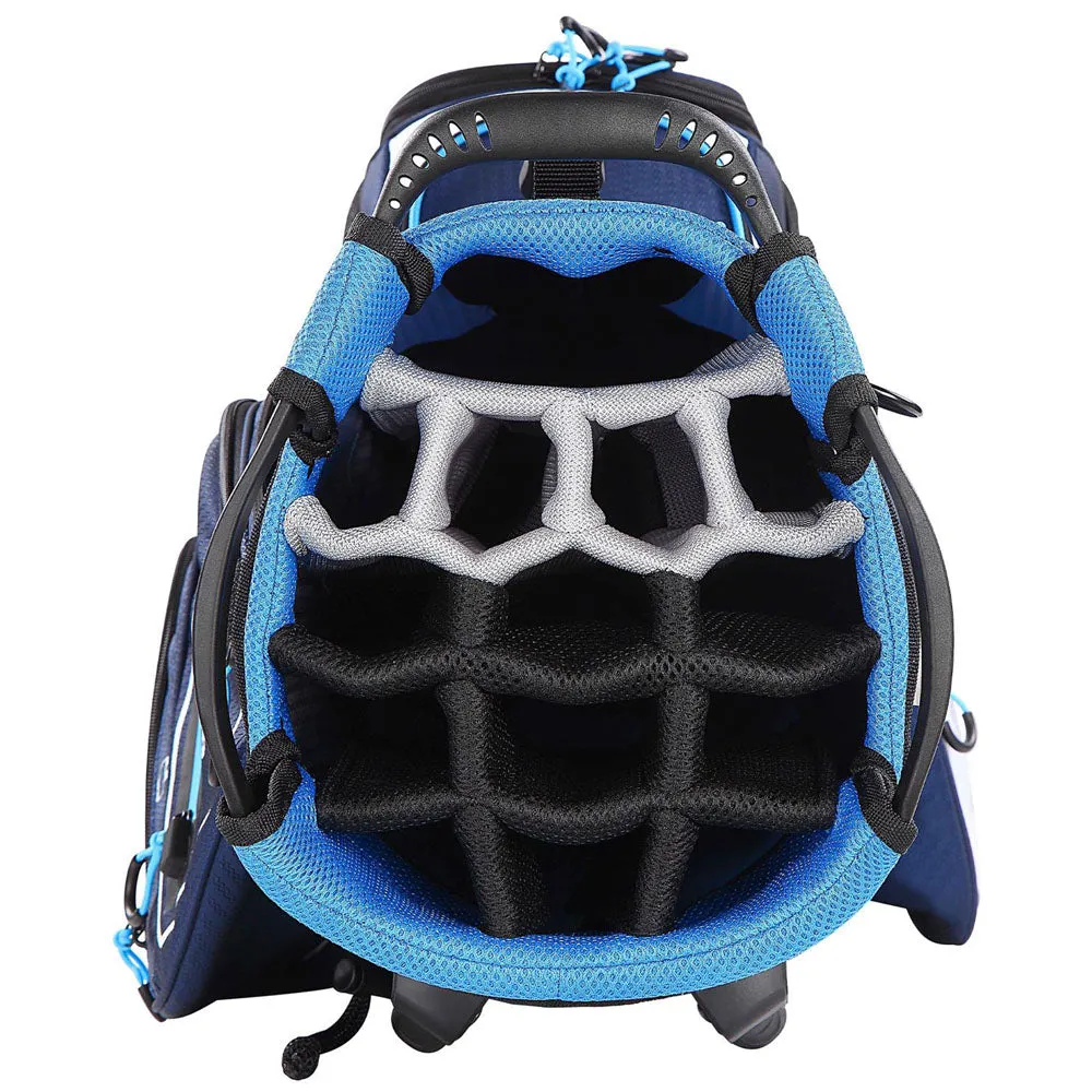 MacGregor Paramount Hybrid 14 Cart/Stand Bag - Navy/Sky, Shot tracking golf sensor, Affordable golf clubs