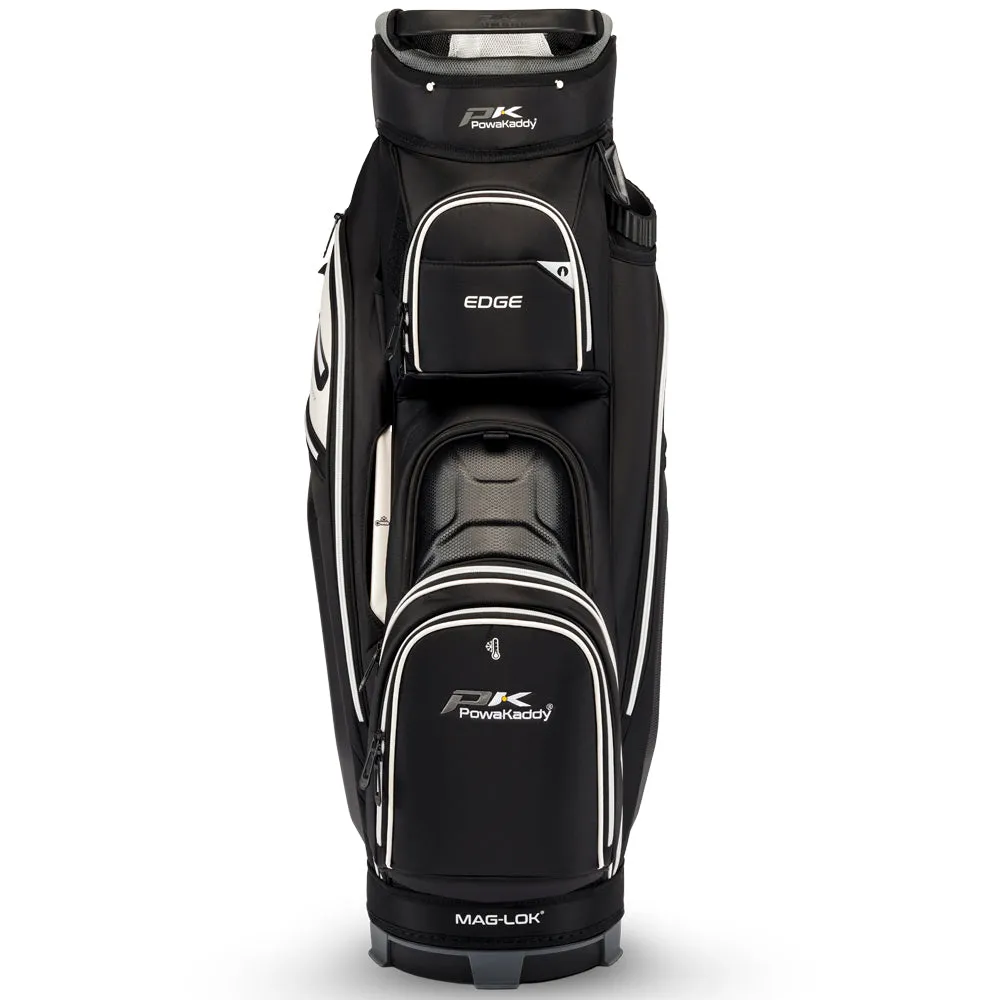 PowaKaddy EDGE Cart Bag -  Black/White, Indoor golf putting green, Golf gift for men