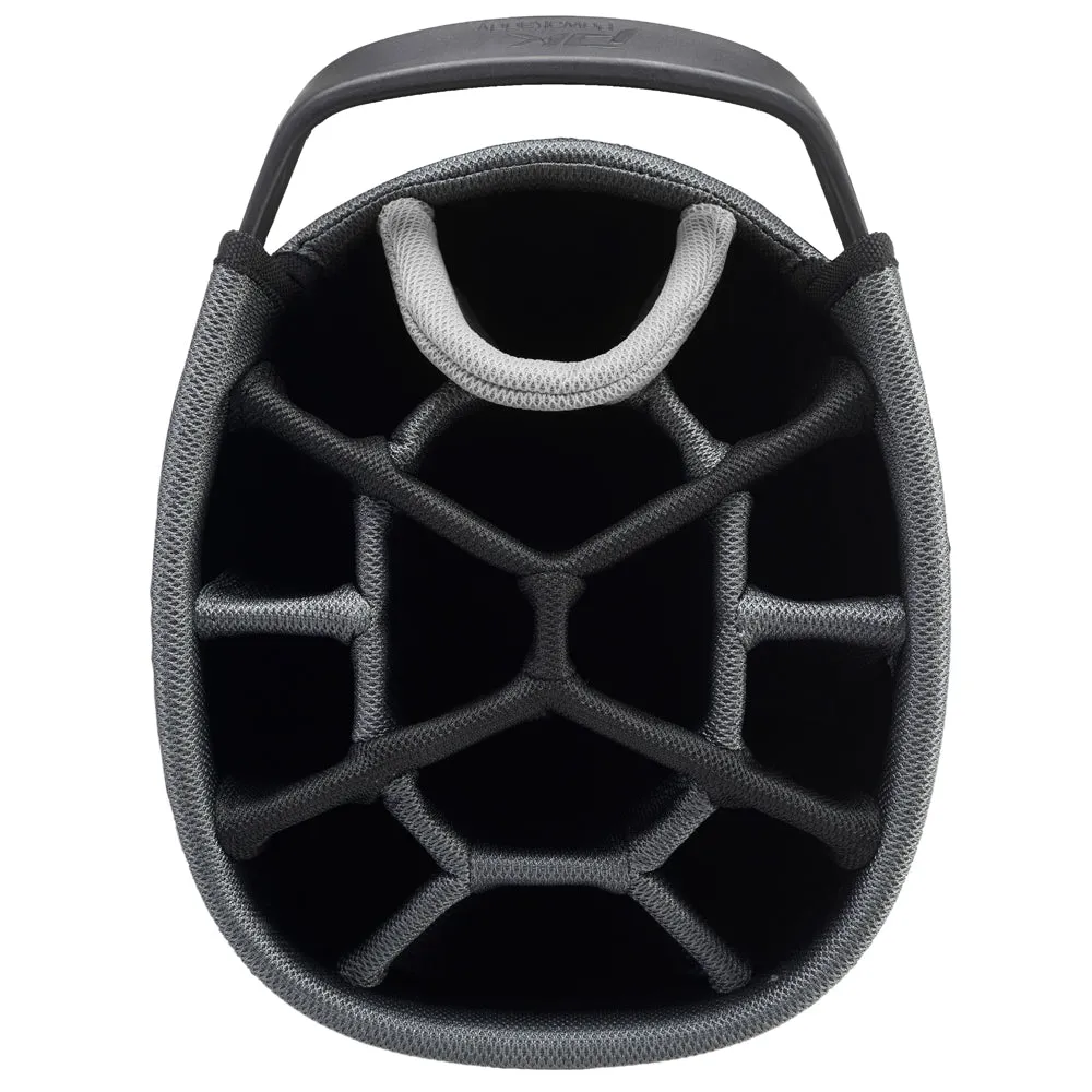 PowaKaddy EDGE Cart Bag -  Black/White, Recycled golf accessories, UV protection golf hat