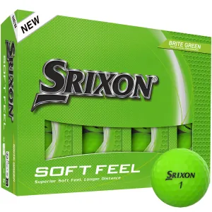 Ready to Ship Srixon Soft Feel Golf Balls - Brite Green - 12 Pack Hot Pick, Women's golf skirts, Best golf gifts 2024, Golf GPS watch