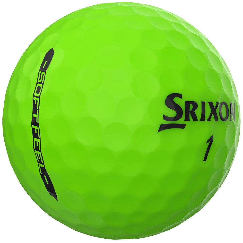 Srixon Soft Feel Golf Balls - Brite Green - 12 Pack, Golf organizer for car
