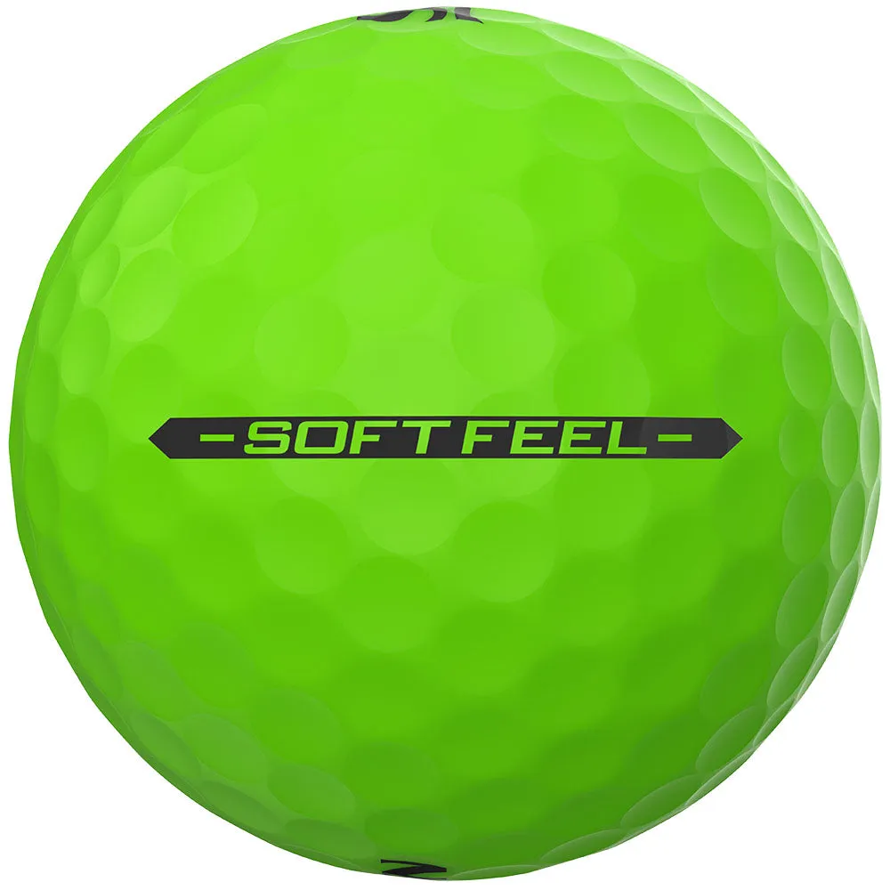 Srixon Soft Feel Golf Balls - Brite Green - 12 Pack, Shot tracking golf sensor