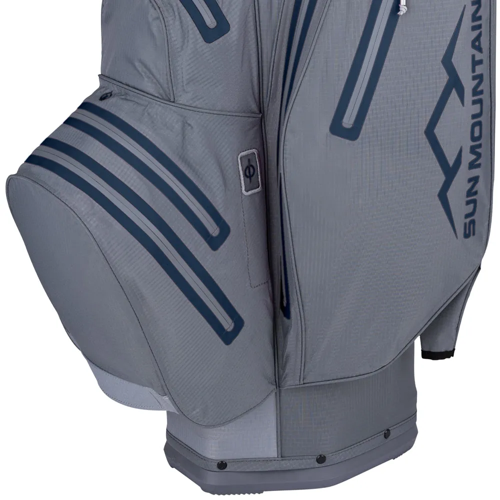 Sun Mountain H2NO Lite Waterproof Cart Bag - Nickel/Cadet, Wide width golf shoes, Golf cart bag with 14 dividers